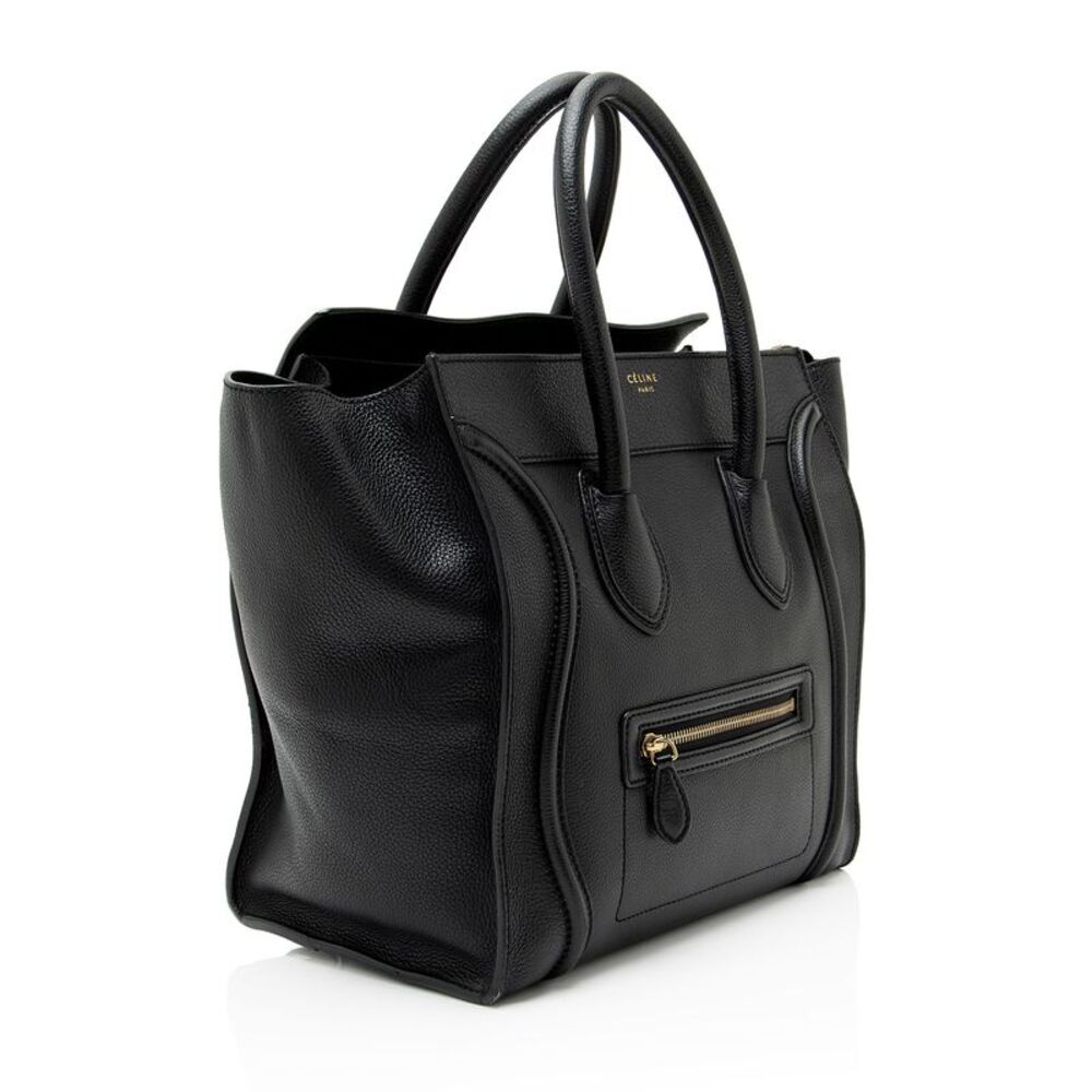 Celine Pebbled Leather Mini Luggage Tote - Picture 2 of 12